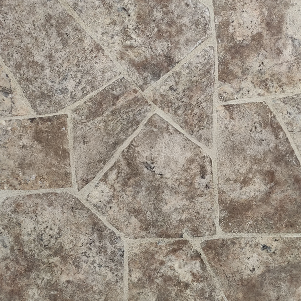 gümüş traverten crazy pave taş