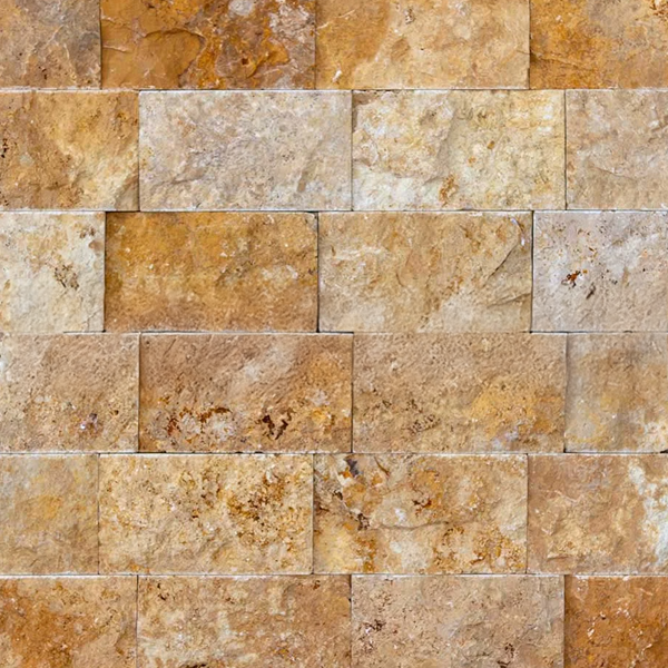 sarı traverten patlatma taş